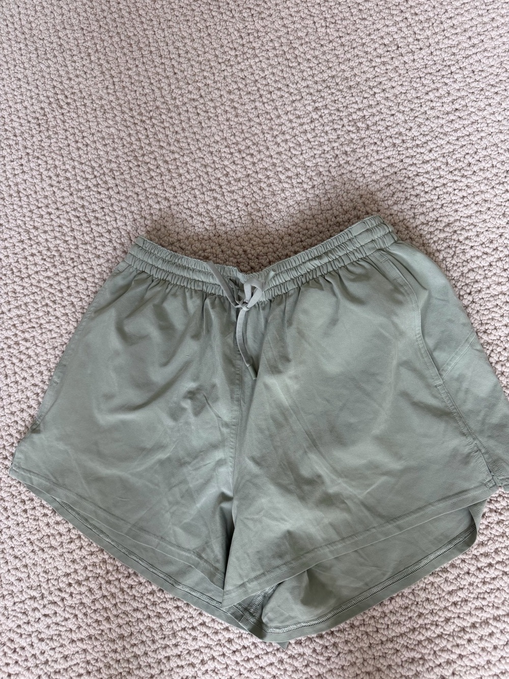 lululemon athletica Sage Green Drawstring Athletic Shorts